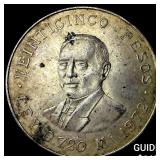 1972 Mexico Silver 25 Pesos CHOICE BU