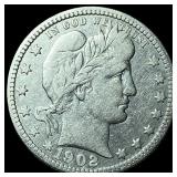 1902-O Silver Barber Quarter LIGHTLY  CIRCULATED