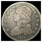 1831 Capped Bust Silver Quarter LIGHTLY  CIRCULAT