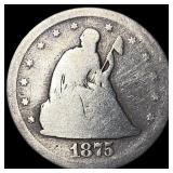 1875-S Seated Liberty Twenty Cents LIGHTLY  CIRCU