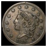 1838 Coronet Head Large Cent NEARLY  UNCIRCULATED