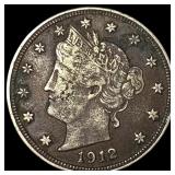 1912-D Liberty Head Nickel LIGHTLY CIRCULATED