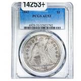 1943 Seated Liberty Dollar PCGS AU53
