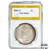 1880-CC Morgan Silver Dollar PGA MS64