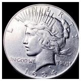 1934 Silver Peace Dollar CLOSELY UNCIRCULATED