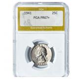 1941 Washington Silver Quarter PGA PR67+