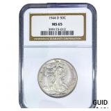 1944-D Walking Liberty Half Dollar NGC MS65