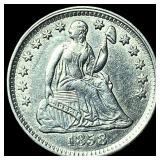 1858 Silver Seated Liberty Half Dime  UNCIRCULATE