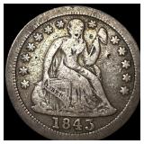 1843-O Seated Liberty Silver Dime LIGHTLY  CIRCUL