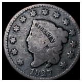 1827 Large Cent NICELY CIRCULATED