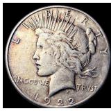1922-S Silver Peace Dollar LIGHTLY CIRCULATED