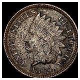 1864 Bronze Indian Head Cent CLOSELY UNCIRCULATED