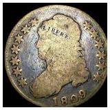 1809 Capped Bust Half Dollar NICELY CIRCULATED