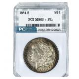 1884-S Morgan Silver Dollar PCI MS62 PL