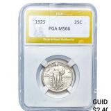 1925 Standing Liberty Quarter PGA MS66