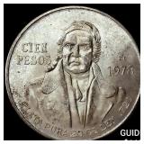 1978 Mexico Silver 100 Pesos GEM BU