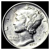 1925 Mercury Dime CLOSELY UNCIRCULATED