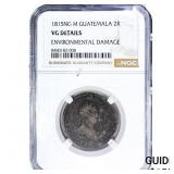 1815 Colonial Spain Silver 2 Reales NGC VG Details
