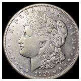 1921 Morgan Silver Dollar NEARLY UNCIRCULATED