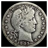 1905 Barber Quarter LIGHTLY CIRCULATED