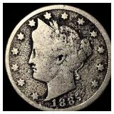 1883 Liberty Head Nickel No Cents NICELY CIRCULATE