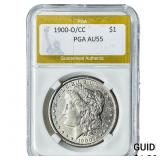 1900-O/CC Morgan Silver Dollar PGA AU55