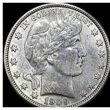 1909 Silver Barber Half Dollar HIGH GRADE