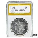 1878 Morgan Silver Dollar PGA MS64PL