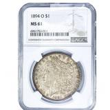 1894-O Morgan Silver Dollar NGC MS61