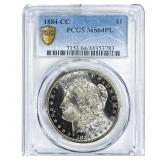 1884-CC Morgan Silver Dollar PCGS MS64 PL