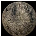 1893-Mo J.M. Silver 10 Centavos Mexico NICELY CIRC