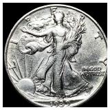 1939-S Silver Half Dollar NEARLY UNCIRCULATED