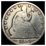 1854-O Silver Half Dollar NICELY CIRCULATED