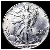 1942 Walking Liberty Half Dollar CLOSELY UNCIRCULA