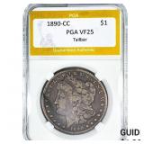 1890-CC Morgan Silver Dollar PGA VF25
