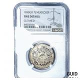 1835-GO Mexico Silver 2 Reales NGC F Details