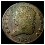 1825 Classic Head Half Cent NICELY CIRCULATED