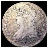 1808 Capped Bust Half Dollar LIGHTLY CIRCULATED