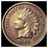 1863 Indian Head Cent CLOSELY UNCIRCULATED