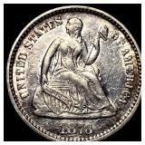 1873 Silver Half Dime CLOSELY UNCIRCULATED