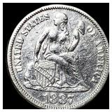 1887 Seated Liberty Dime UNCIRCULATED