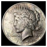 1921 Silver Peace Dollar CLOSELY UNCIRCULATED
