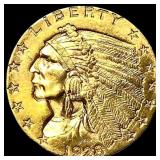 1928 Indian Head Gold $2.50 Quarter Eagle UNCIRCUL