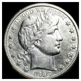 1898-S Silver Half Dollar CLOSELY UNCIRCULATED