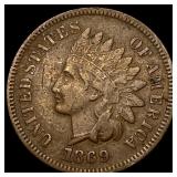1869 Indian Head Cent NEARLY UNCIRCULATED