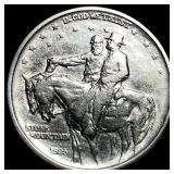 1925 Stone Mountain Silver Half Dollar CLOSELY UNC