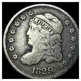 1829 Capped Bust Half Dime LIGHTLY CIRCULATED