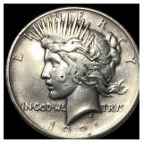 1921 Silver Peace Dollar LIGHTLY CIRCULATED