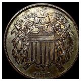1867 Two-Cent Piece UNCIRCULATED
