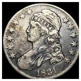 1831 Capped Bust Half Dollar NEARLY UNCIRCULATED